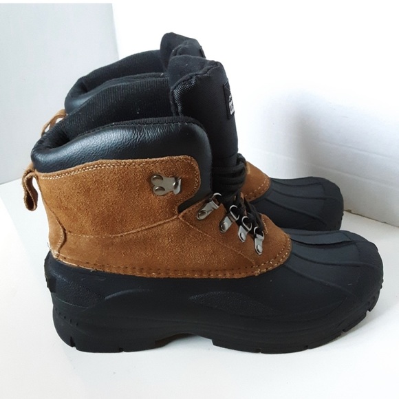 Old Mill Glacer Nubuck Black Warm Winter Ankle Boot size 10M - Picture 3 of 13